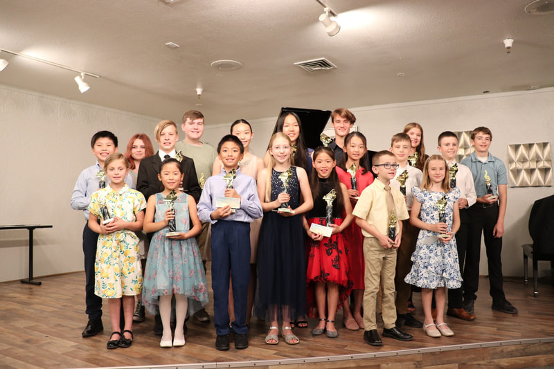 DVMTA piano student winners of Awards in Excellence